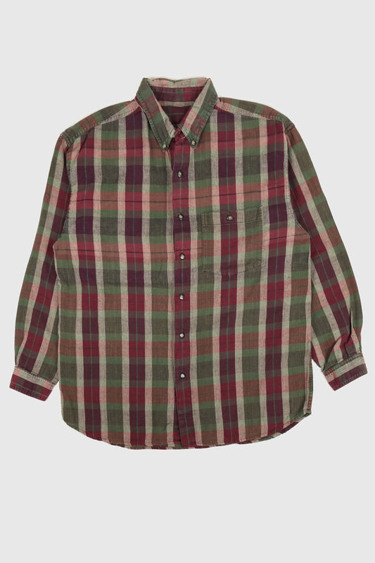 Vintage Plaid Button-Down Shirt Image 0