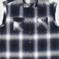 Vintage Sleeveless Flannel Button-Down Shirt