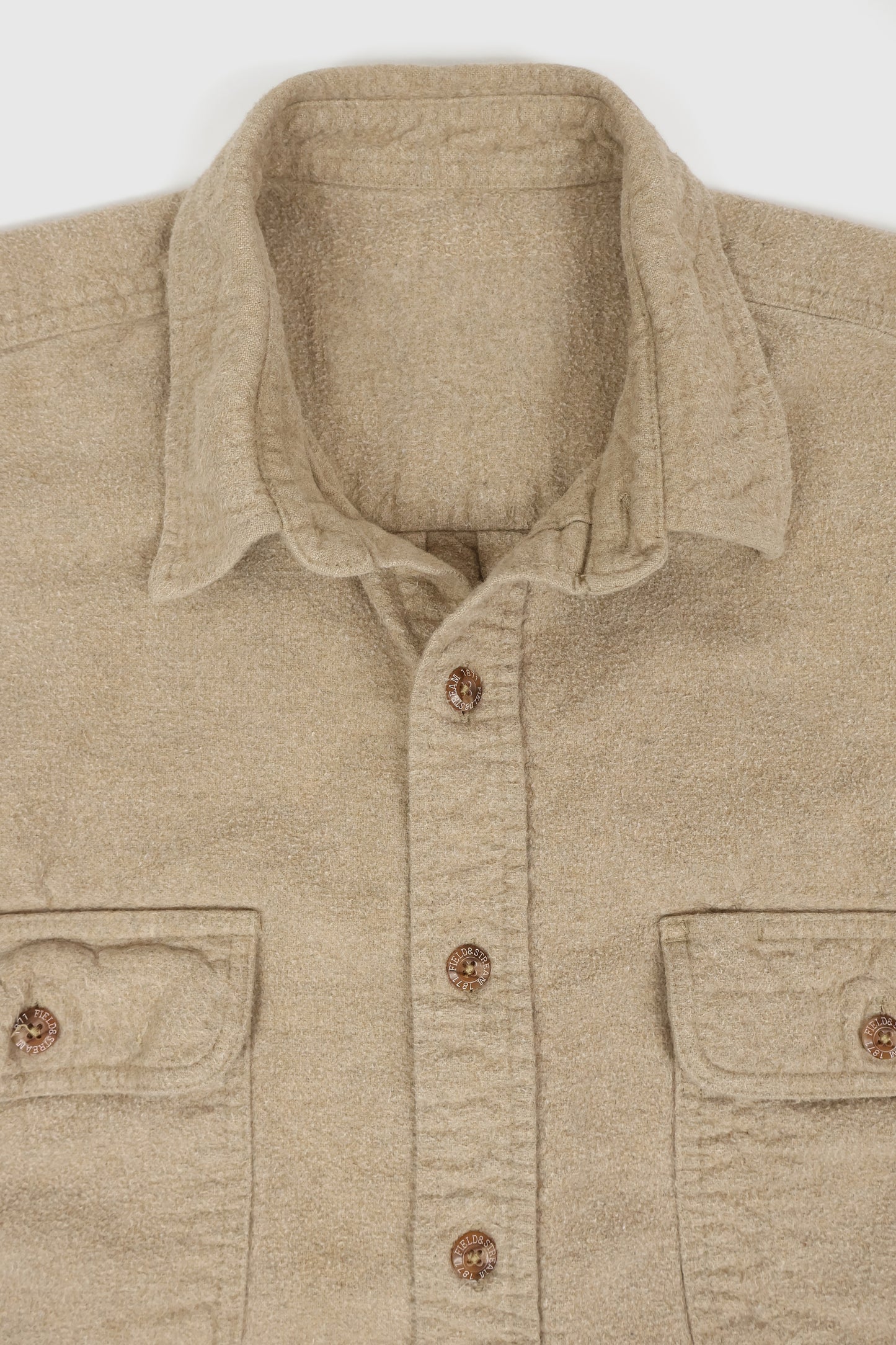 Vintage Heavyweight Sleeveless Flannel Button-Down Shirt