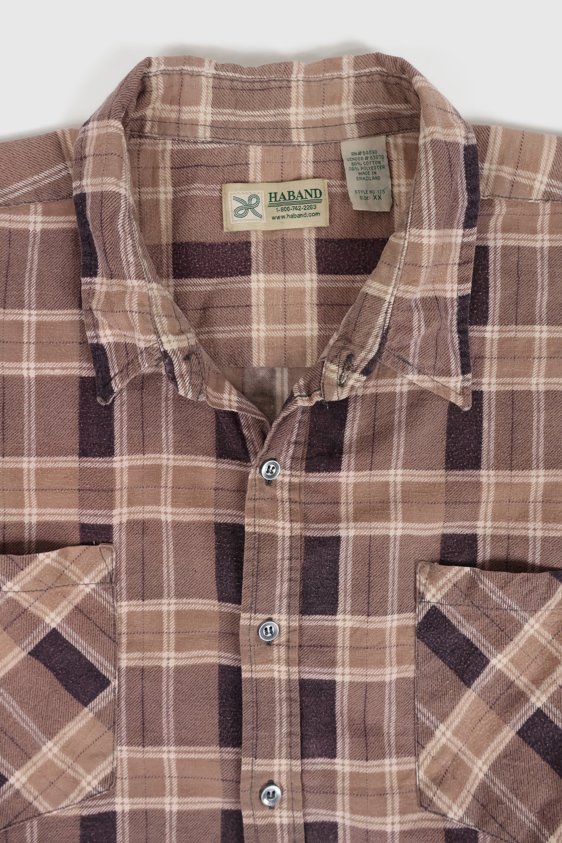 Vintage Lightweight Flannel Button-Down Shirt Image 1
