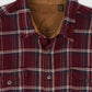 Vintage Heavyweight Red Plaid Button-Down Shirt