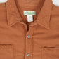 Vintage Lightweight Orange Flannel Button-Down Shirt Image 2