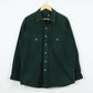 Heavyweight Green Button-Down Shirt
