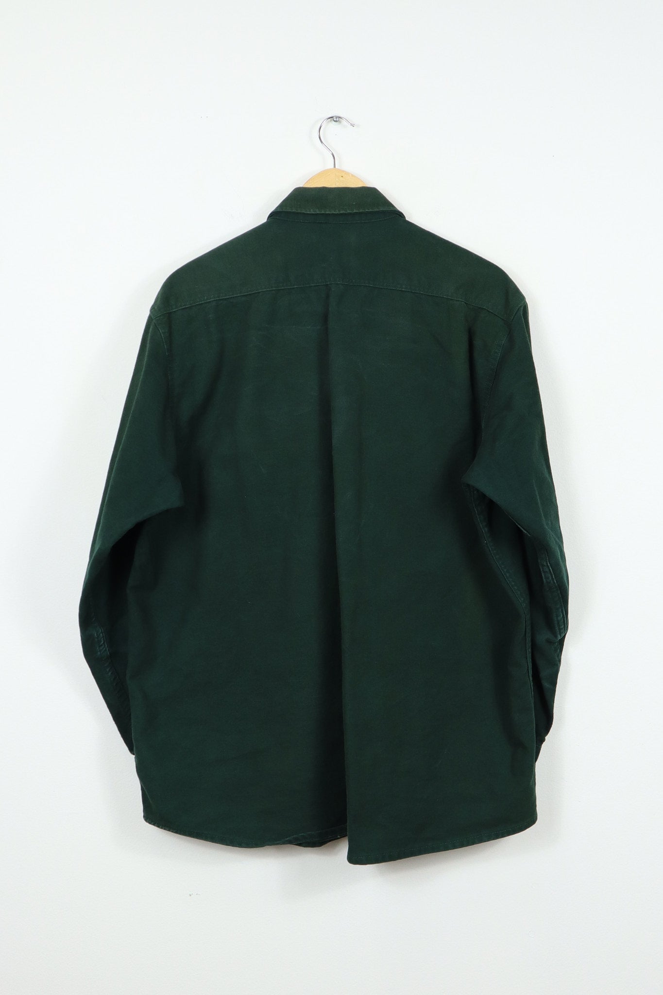 Heavyweight Green Button-Down Shirt