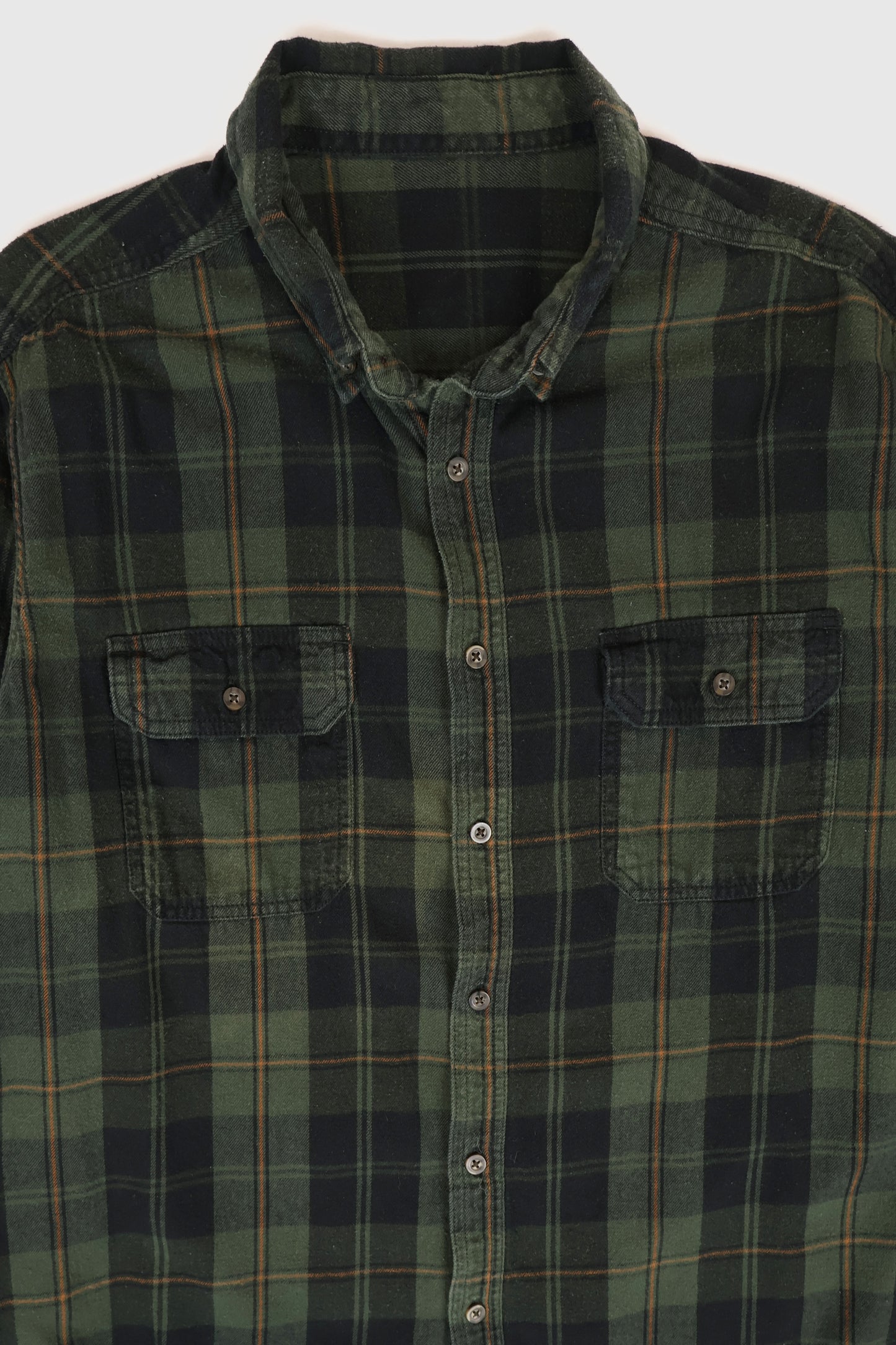 Vintage Green Plaid Button-Down Shirt Image 1