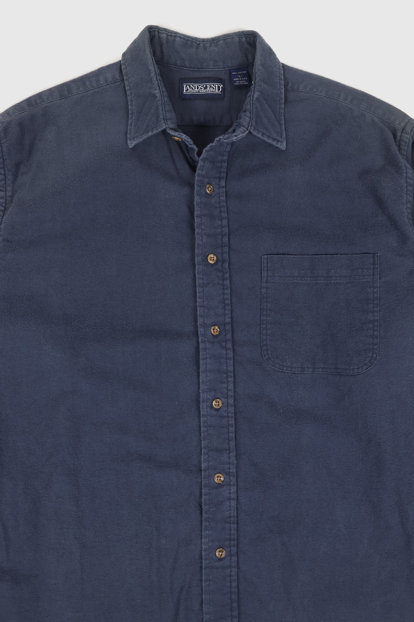 Vintage Blue Flannel Button-Down Shirt Image 1