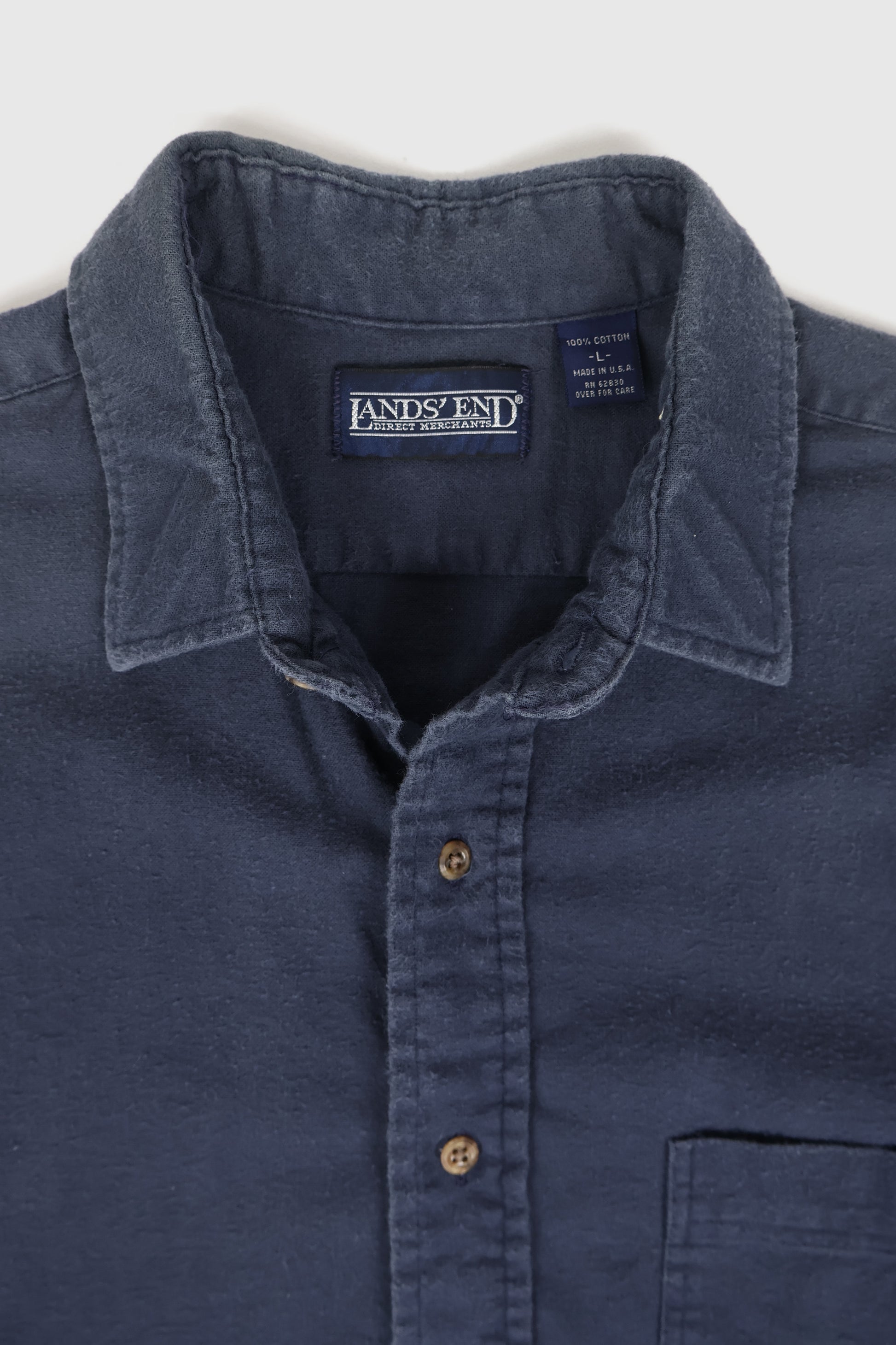 Vintage Blue Flannel Button-Down Shirt Image 2