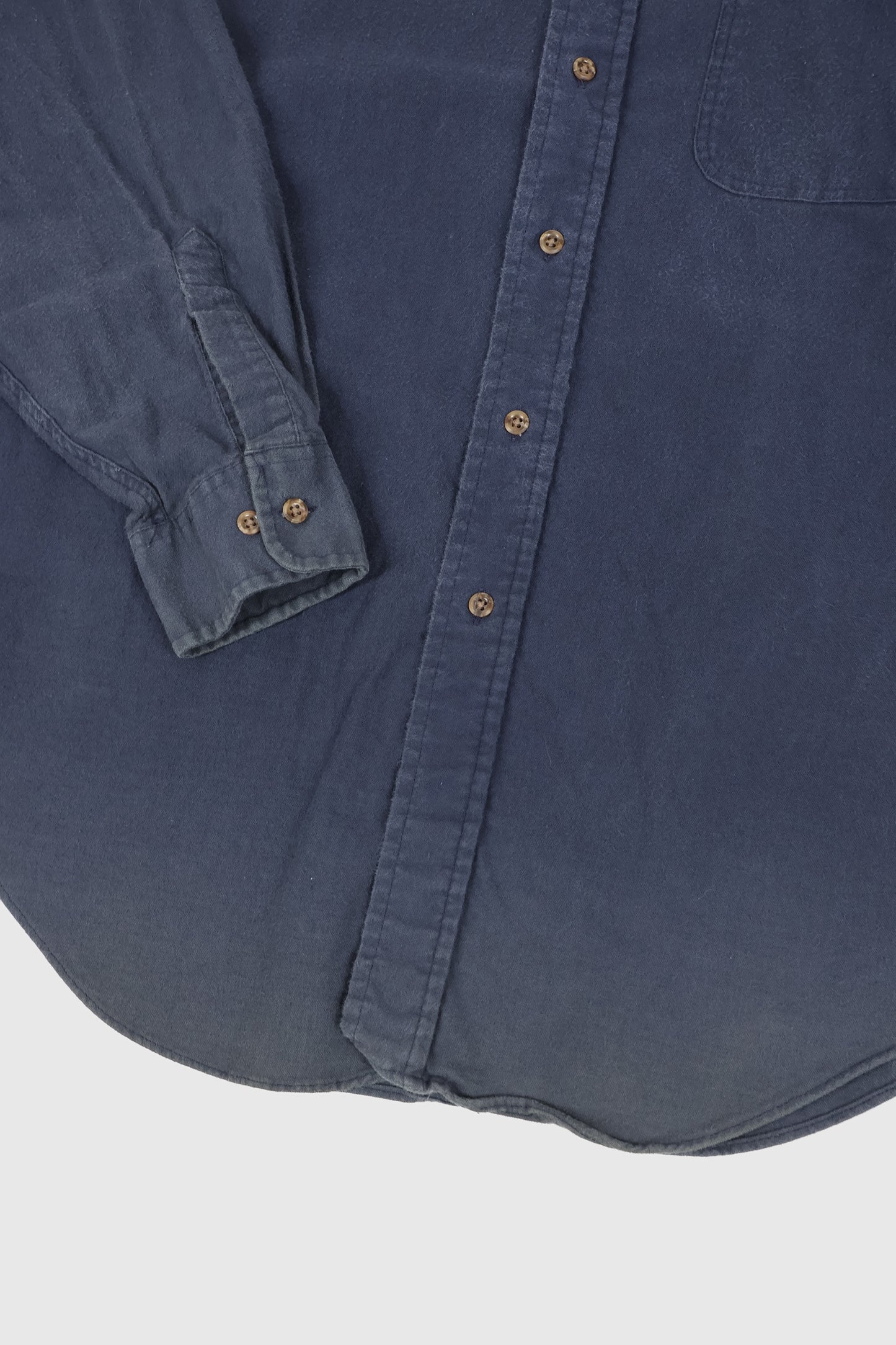 Vintage Blue Flannel Button-Down Shirt Image 3