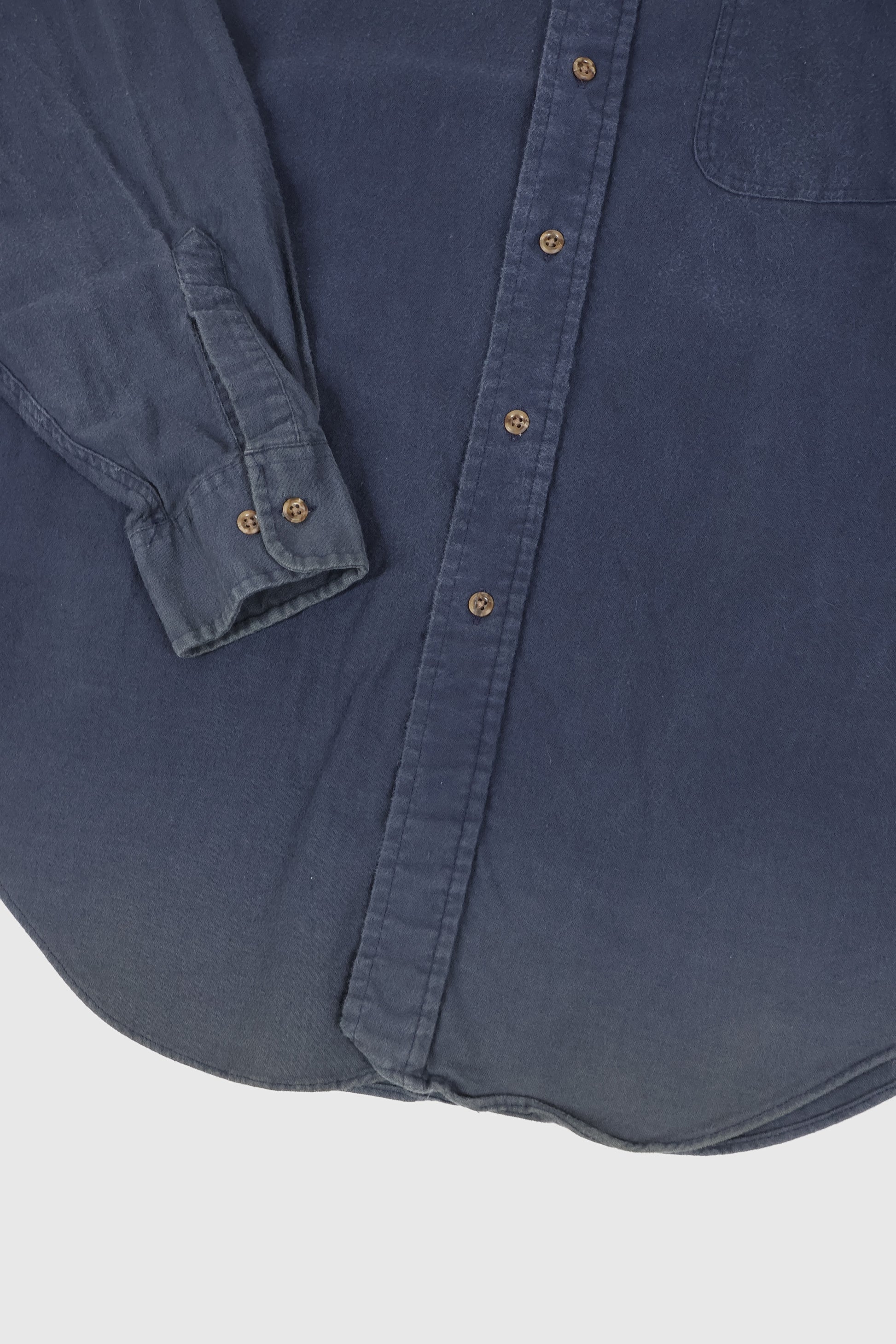 Vintage Blue Flannel Button-Down Shirt Image 3