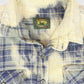 Vintage Bleached Heavyweight Flannel Button-Down Shirt Image 3