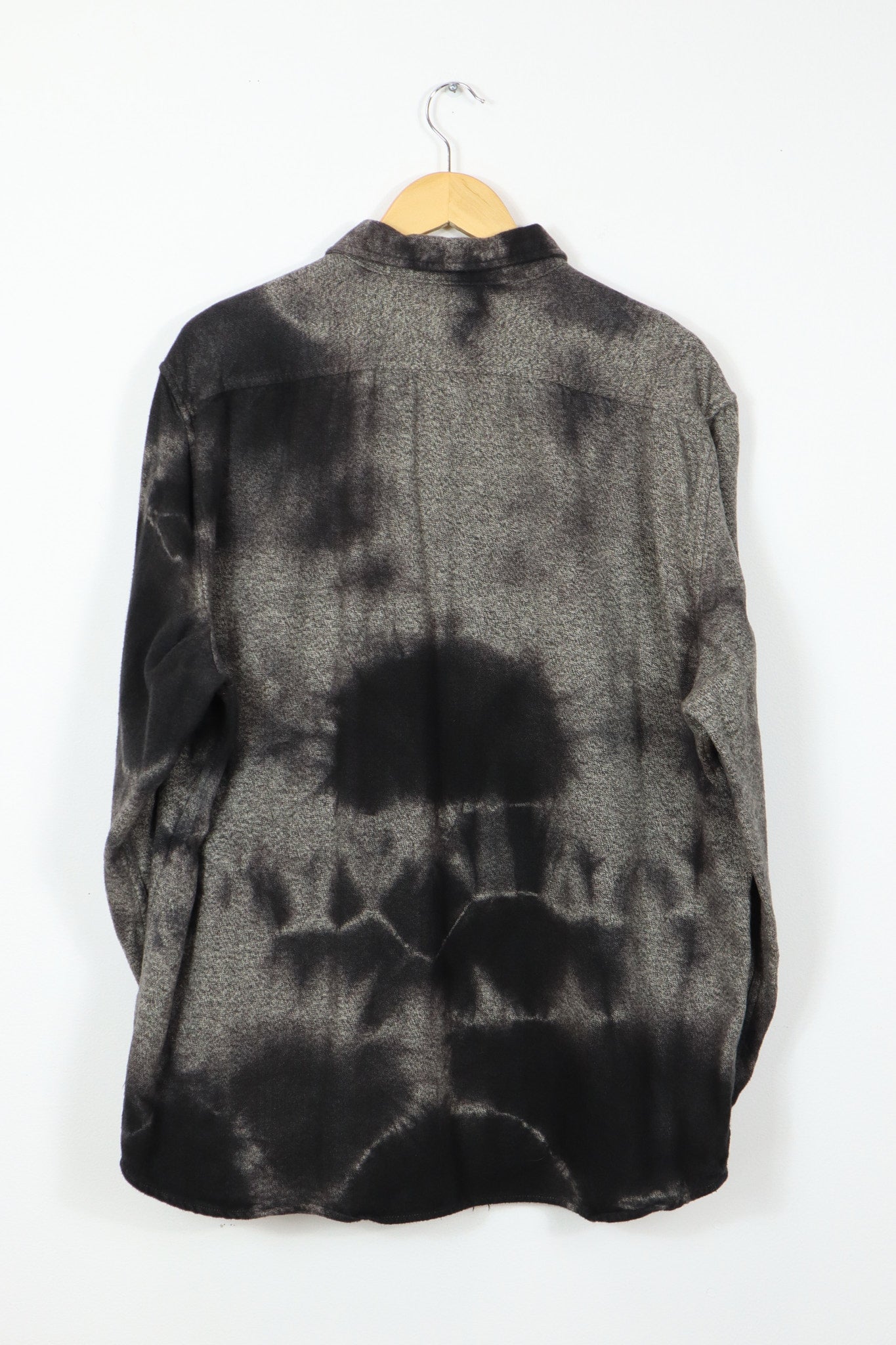 Upcycled Dyed Flannel Button-Down