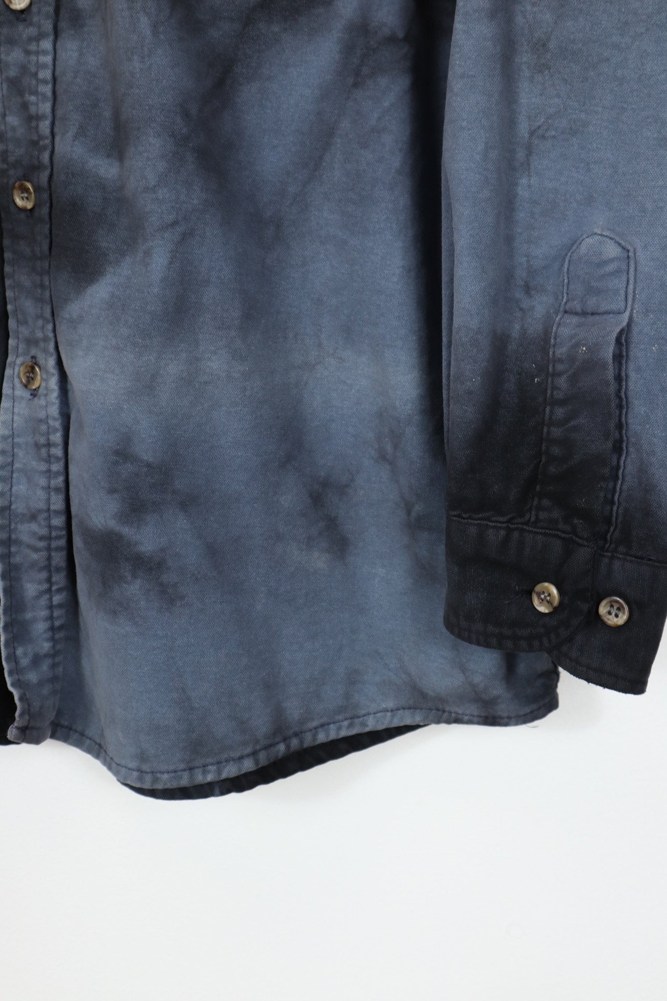 Upcycled Dyed Flannel Button-Down
