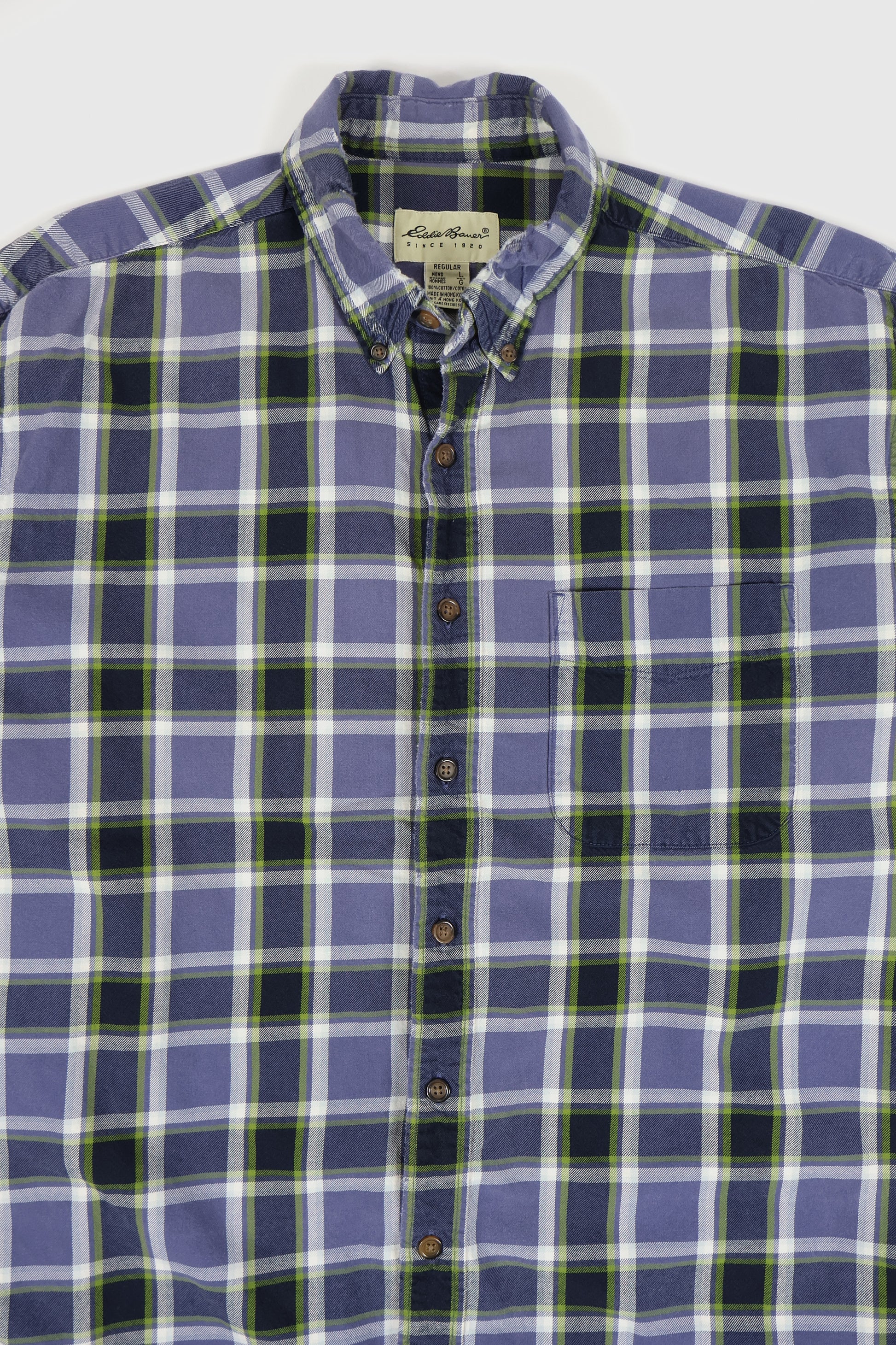 Vintage Eddie Bauer Frayed Button-Down Shirt Image 1