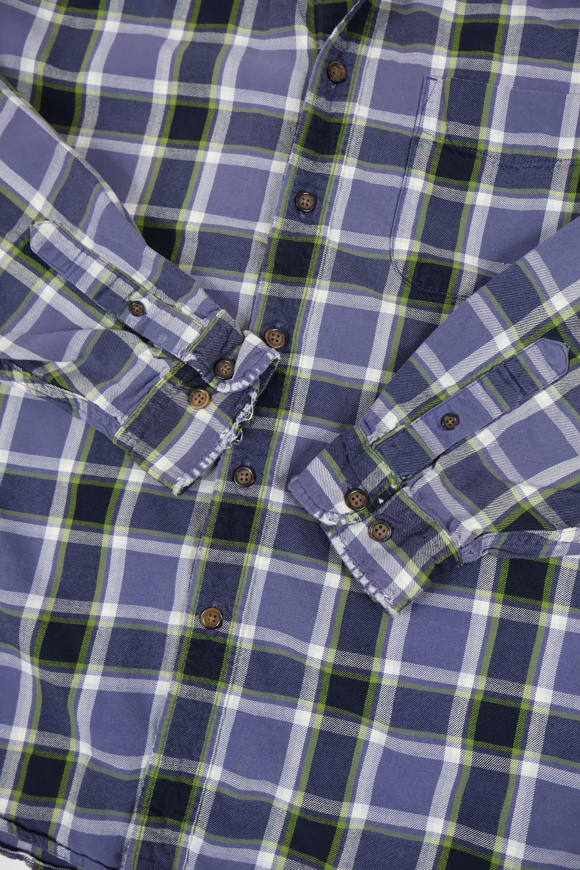 Vintage Eddie Bauer Frayed Button-Down Shirt Image 3