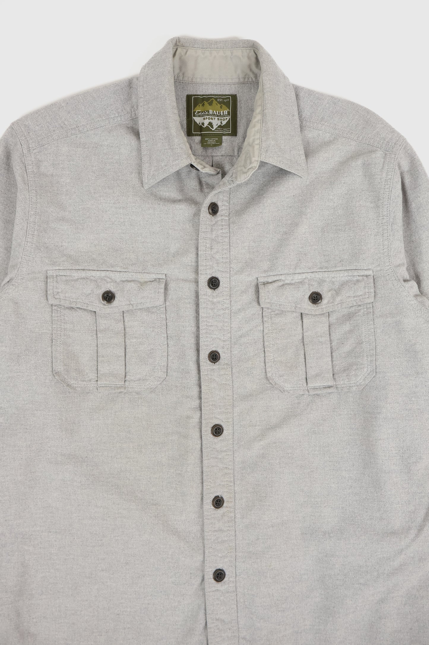 Vintage Eddie Bauer Flannel Button-Down Shirt Image 1