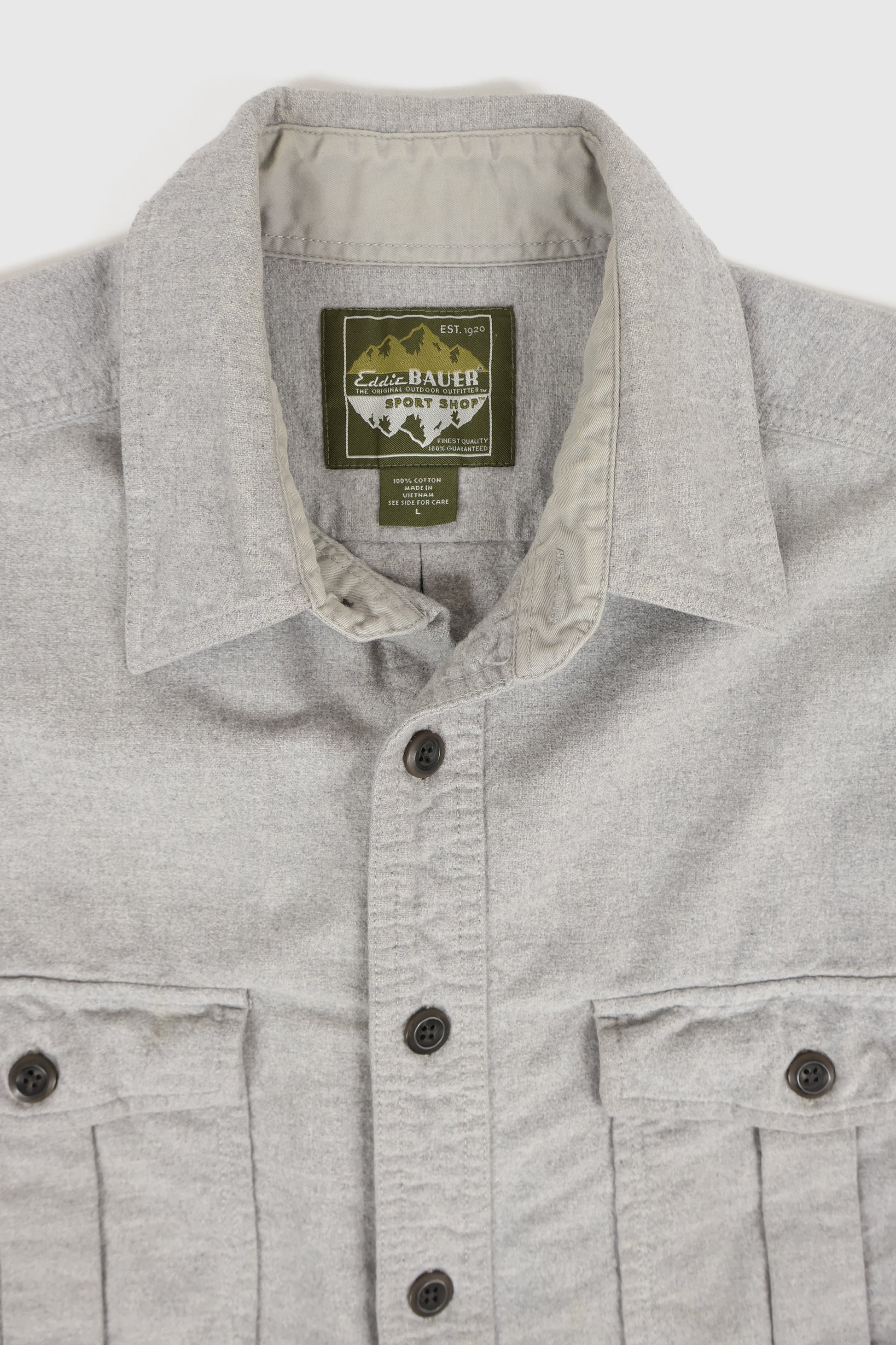 Vintage Eddie Bauer Flannel Button-Down Shirt Image 2