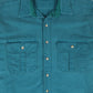 Vintage Green Flannel Button-Down Shirt Image 1