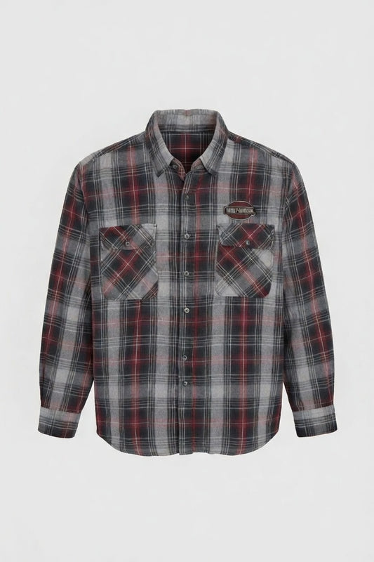 Harley Davidson Plaid Button-Down Shirt