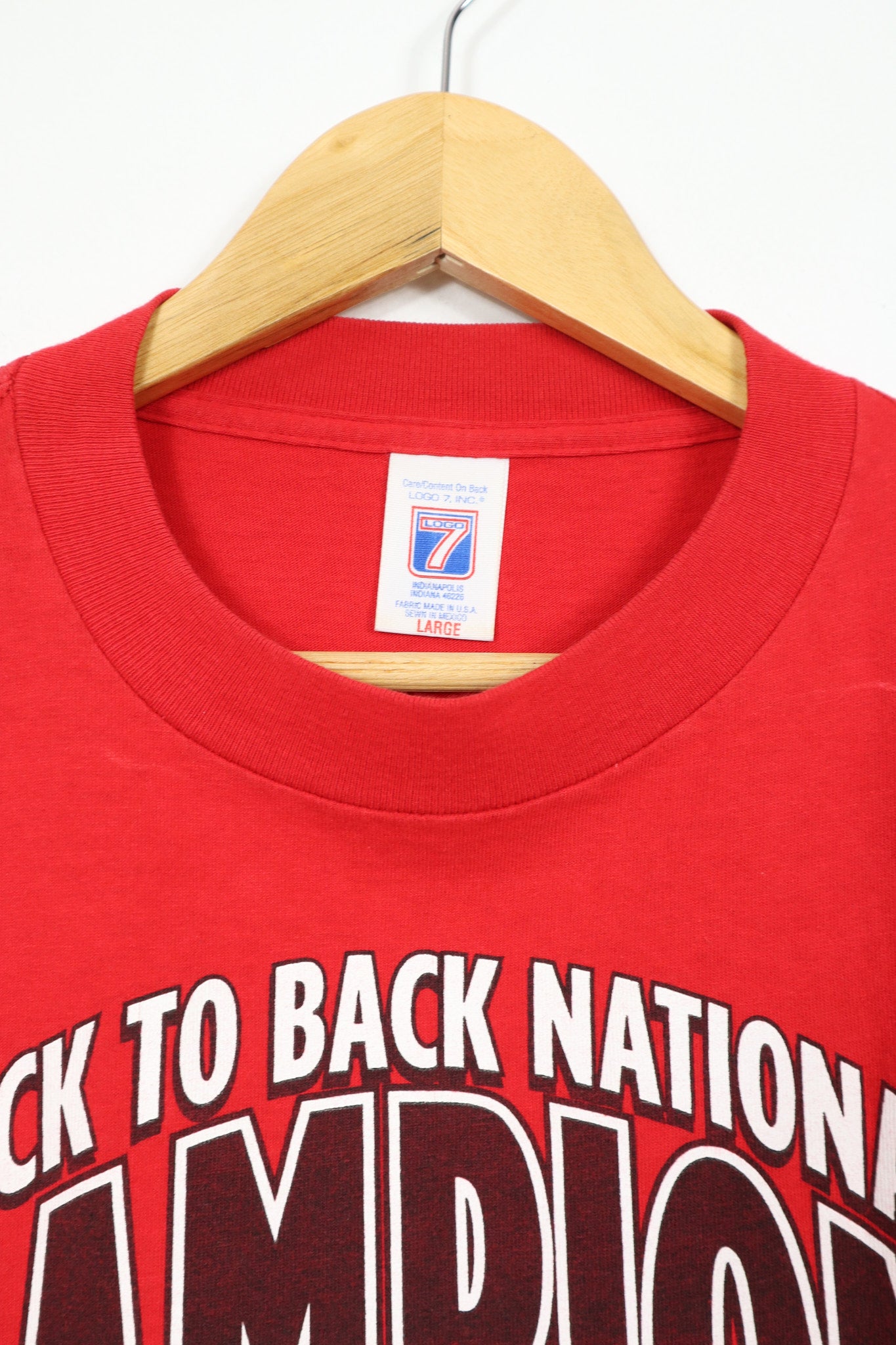 Vintage Nebraska Back to Back Champion '94-'95 Tee