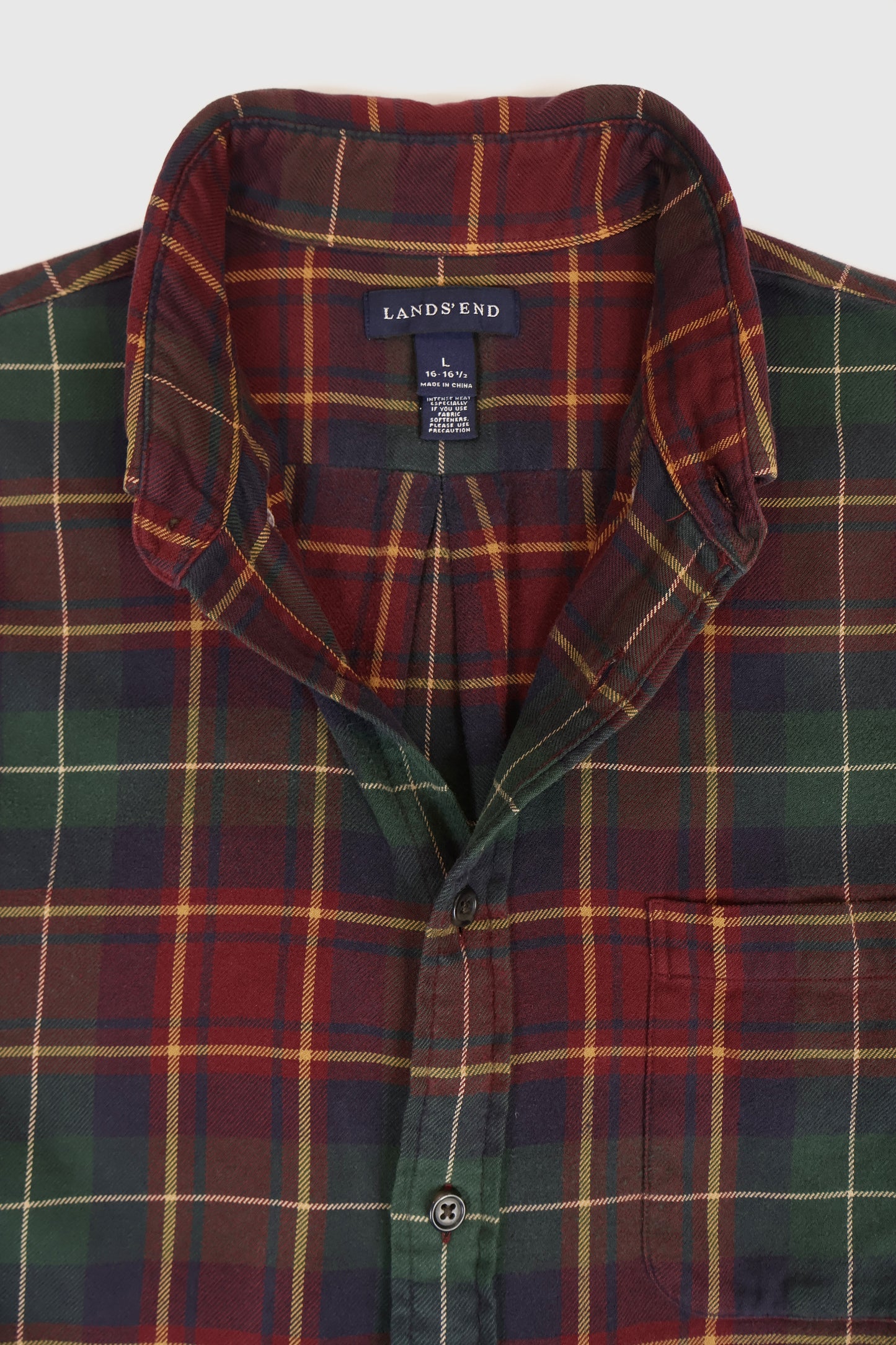 Vintgage Plaid Flannel Button-Down Shirt