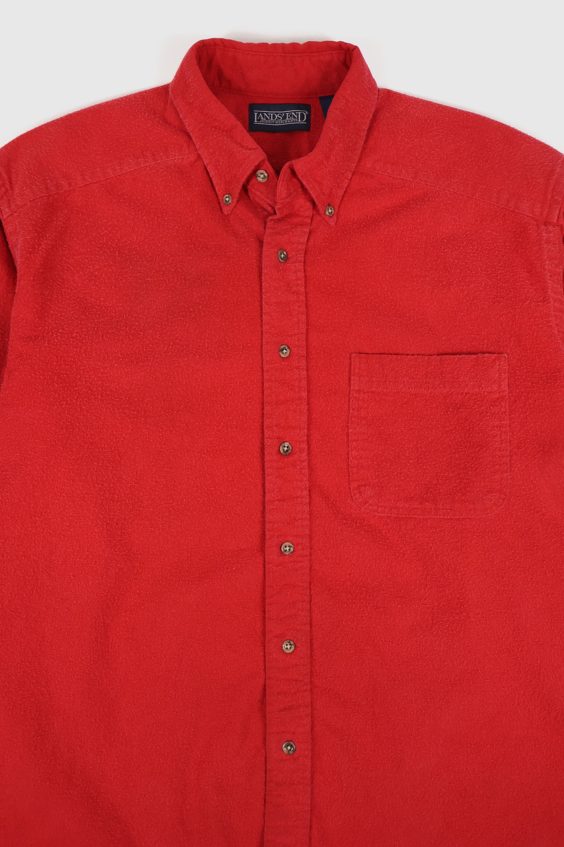 Vintage Red Flannel Button-Down Shirt 01 Image 1
