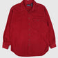 Vintage Red Flannel Button-Down Shirt 02 Image 0
