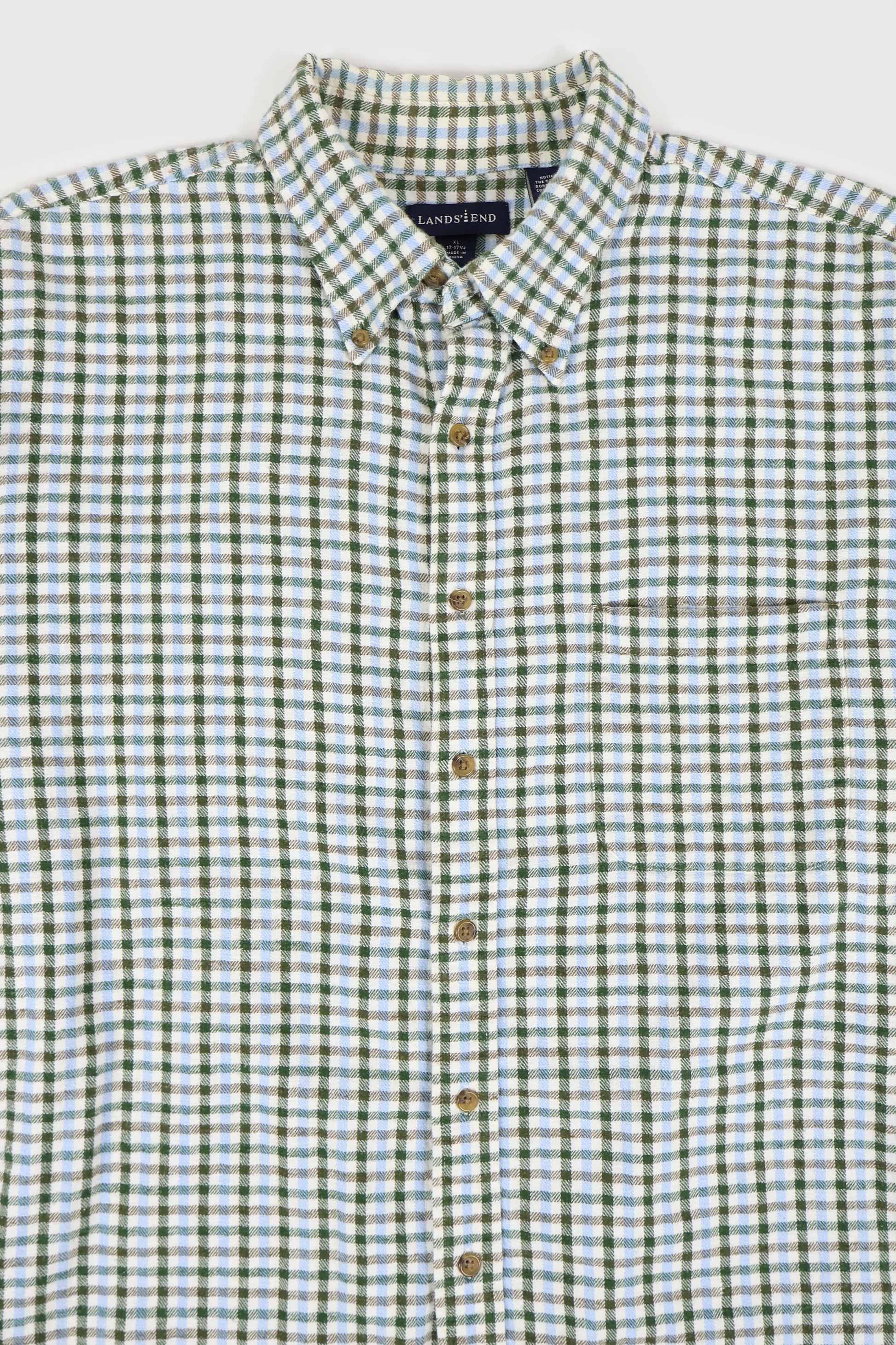 Vintage Flannel Button-Down Shirt Image 1
