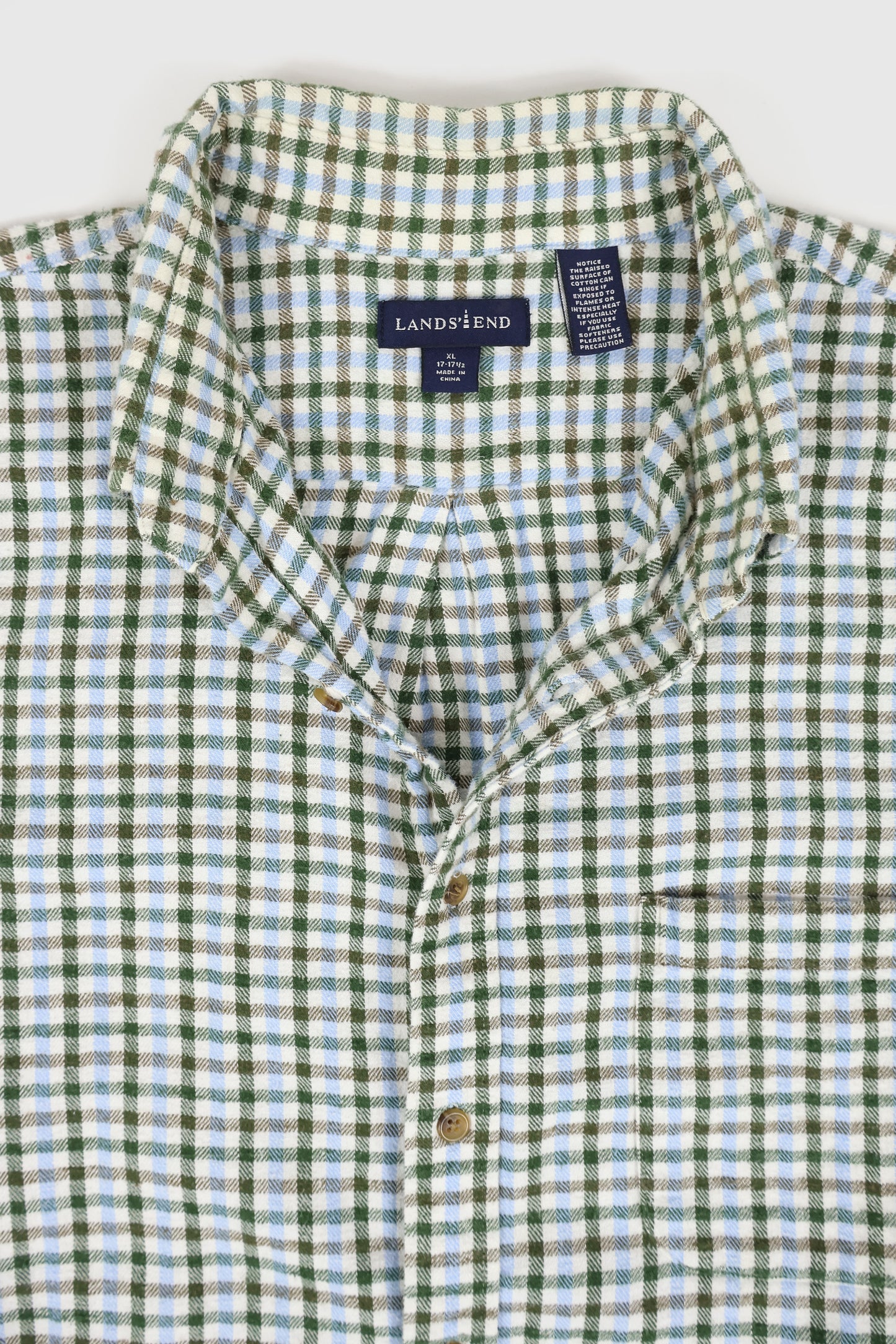 Vintage Flannel Button-Down Shirt Image 2