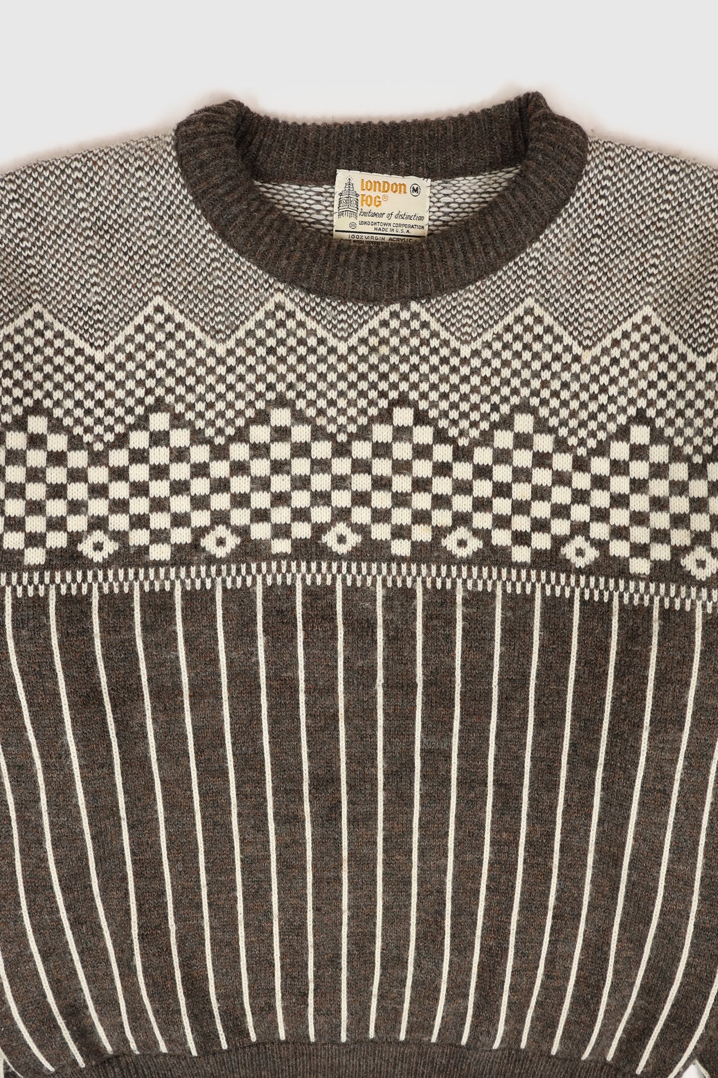 Vintage Striped Pattern Sweater Image 2