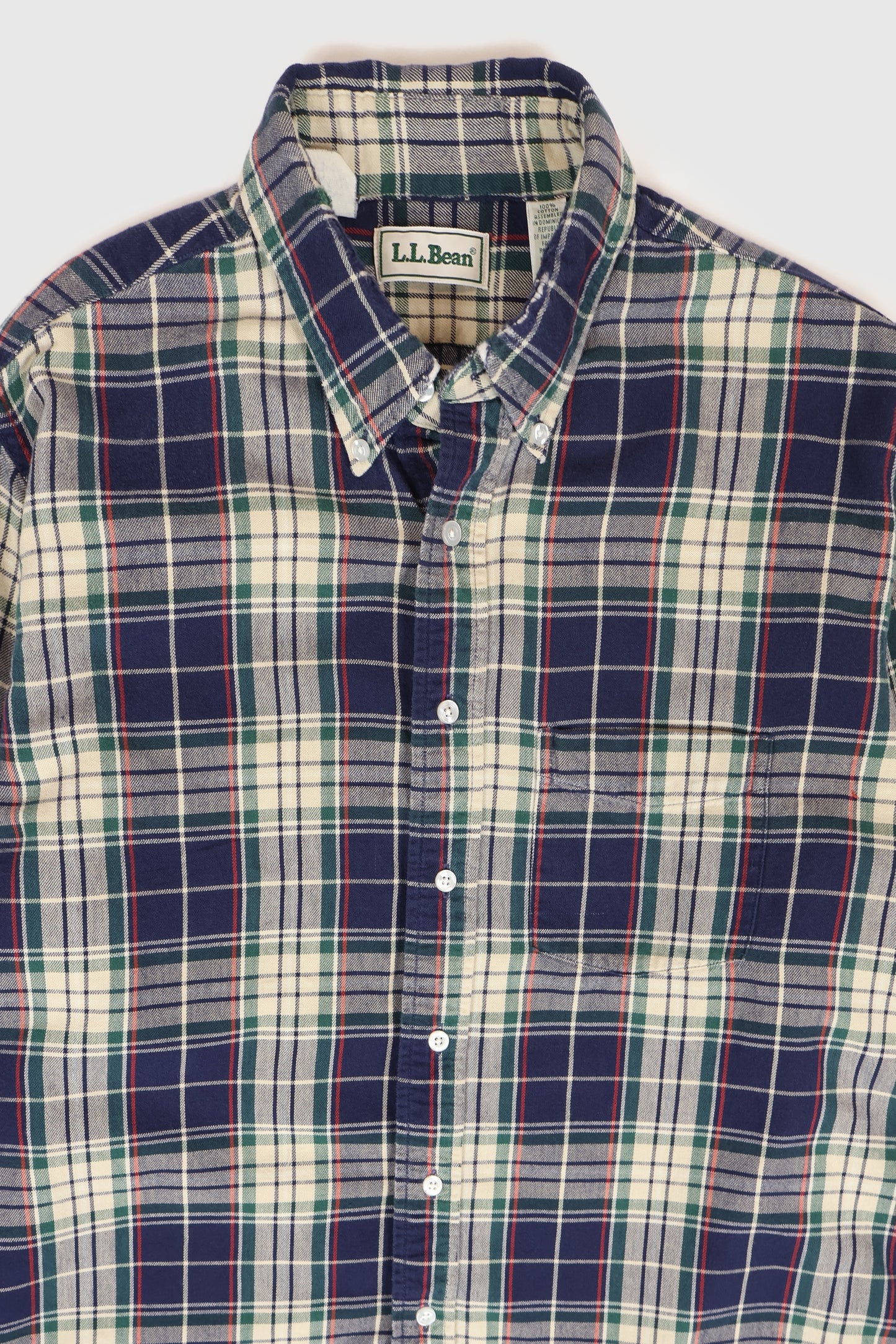 Vintage L.L. Bean Frayed Button-Down Shirt Image 1