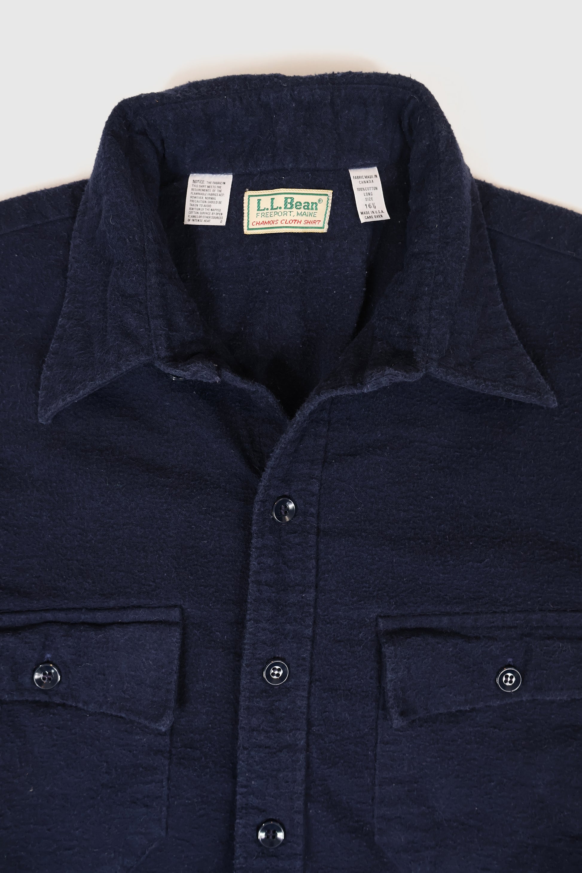 Vintage L.L. Bean Flannel Button-Down Shirt Image 2