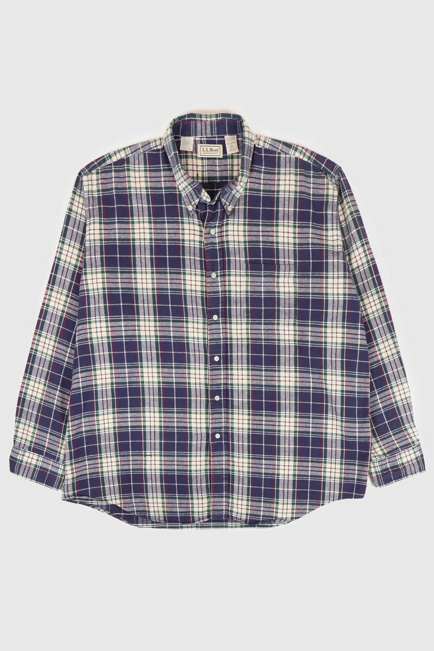 Vintage L.L. Bean Plaid Button-Down Shirt Image 0