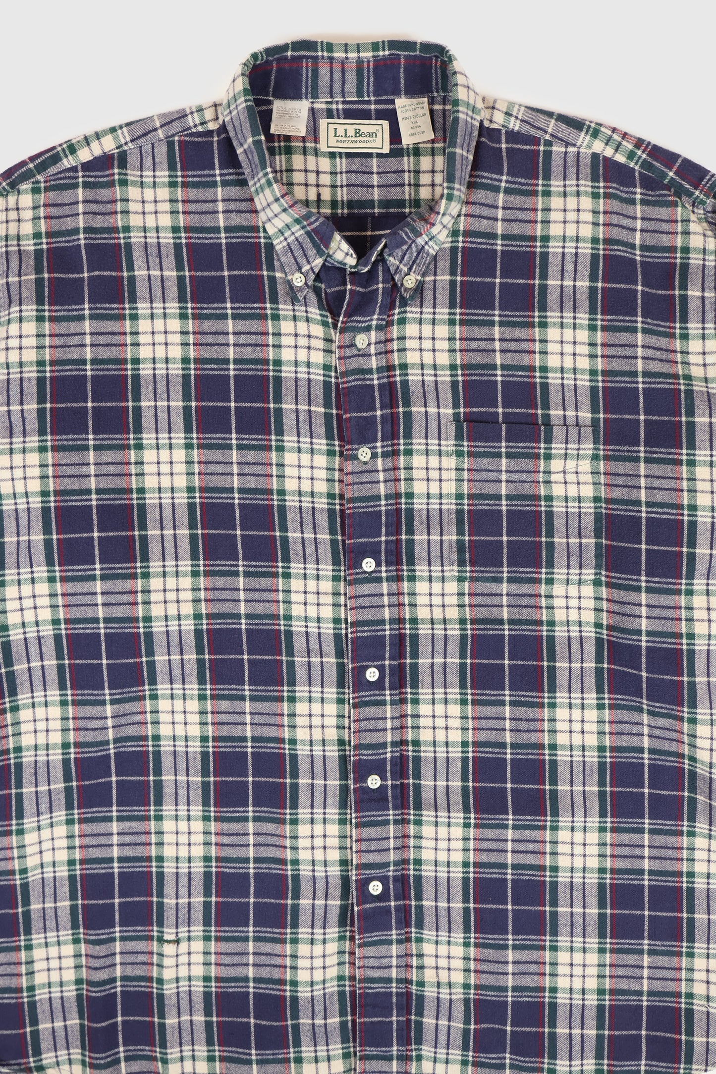 Vintage L.L. Bean Plaid Button-Down Shirt Image 1