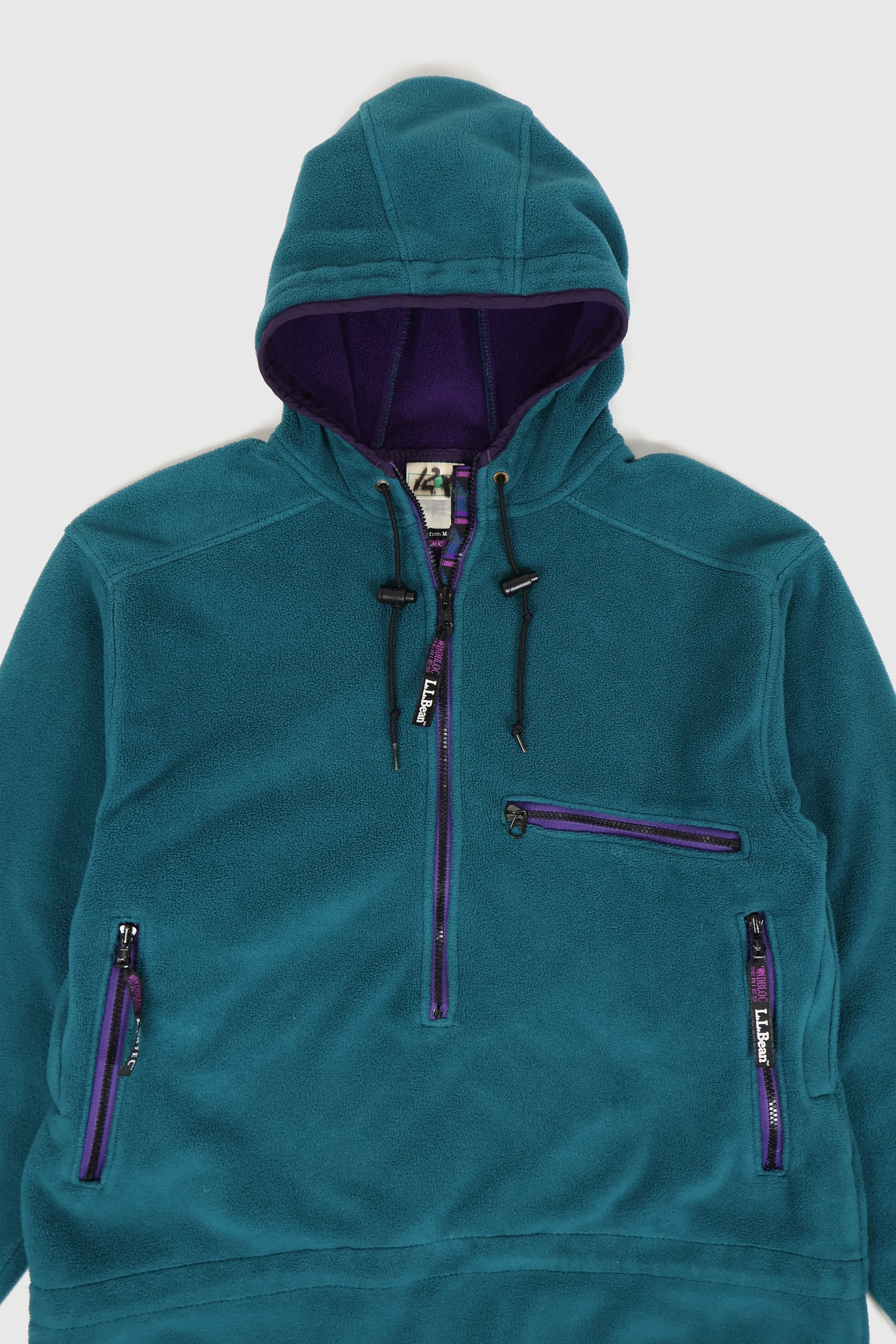 Vintage L.L. Bean Hooded Fleece Jacket Image 1