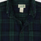 Vintage L.L. Bean Plaid Flannel Button-Down Shirt Image 2