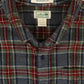 Vintage L.L. Bean Plaid Flannel Button-Down Shirt Image 2