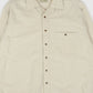 Vintage L.L. Bean White Flannel Button-Down Shirt
