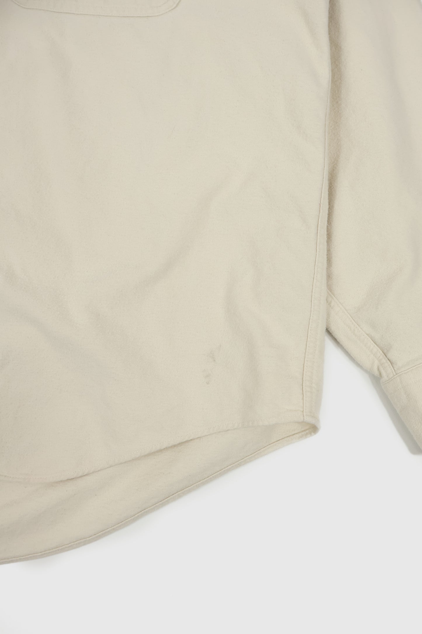 Vintage L.L. Bean White Flannel Button-Down Shirt