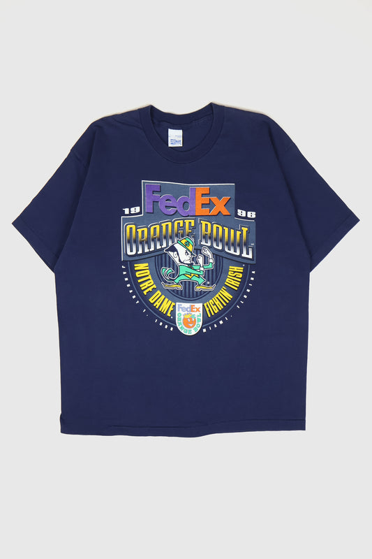 Vintage Notre Dame 1996 FedEx Orange Bowl Tee  Image 0