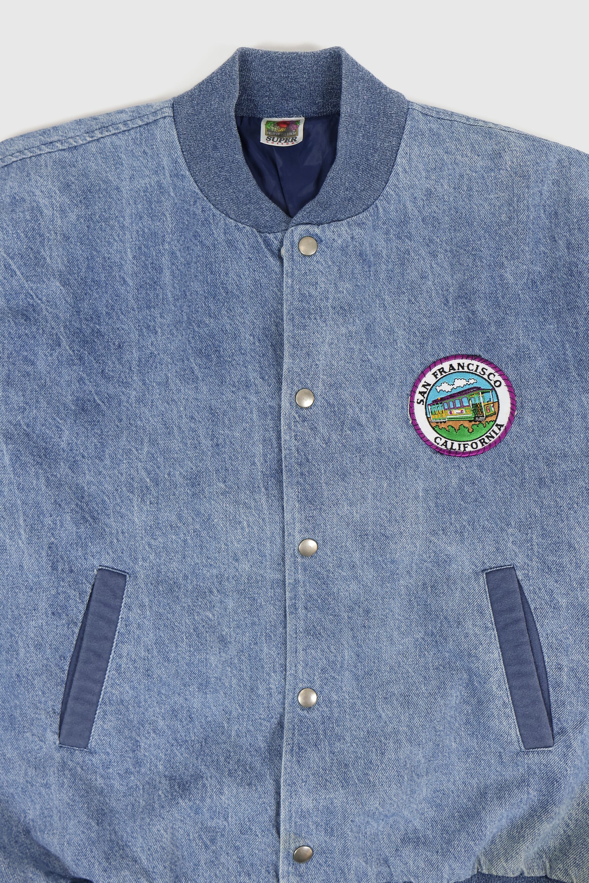 Vintage San Francisco Snap Button Denim Jacket Image 1