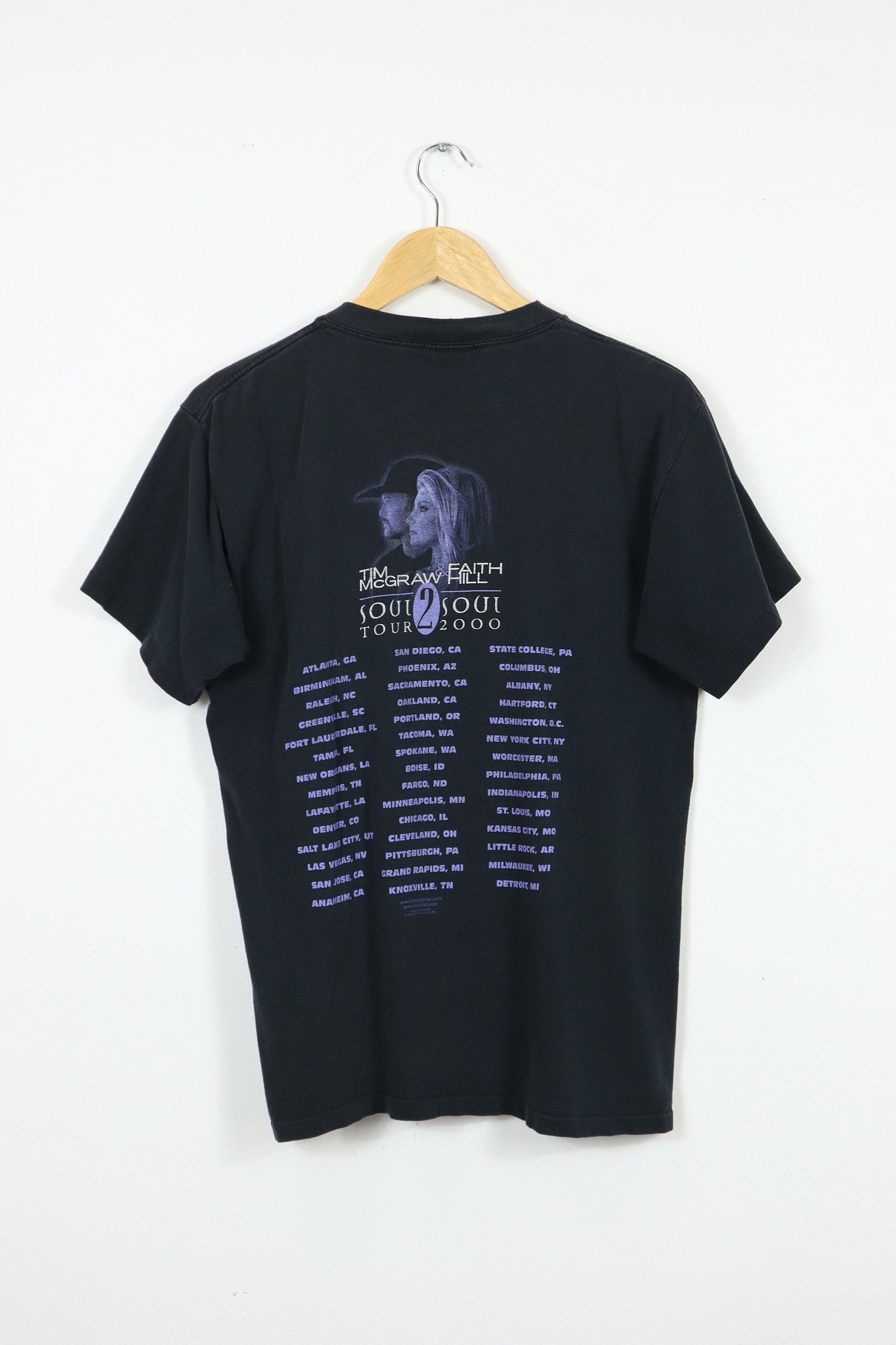 Vintage Tim McGraw and Faith Hill Soul 2 Soul Tour 2000 Tee