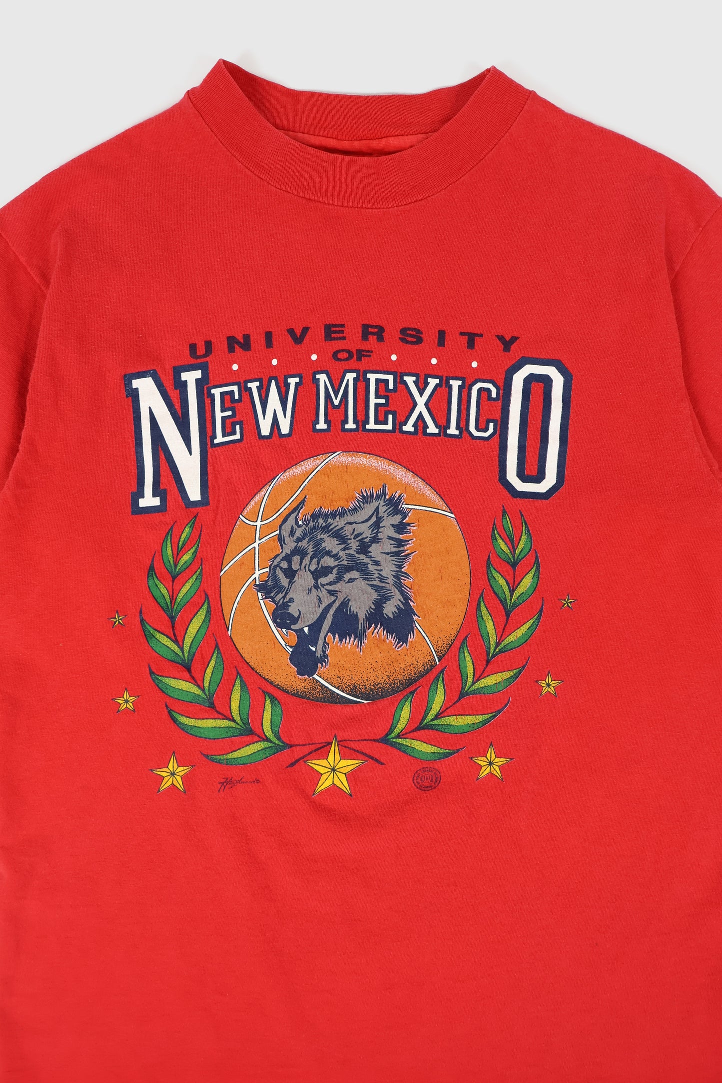 Vintage University of New Mexico Basketball Tee Image 1
