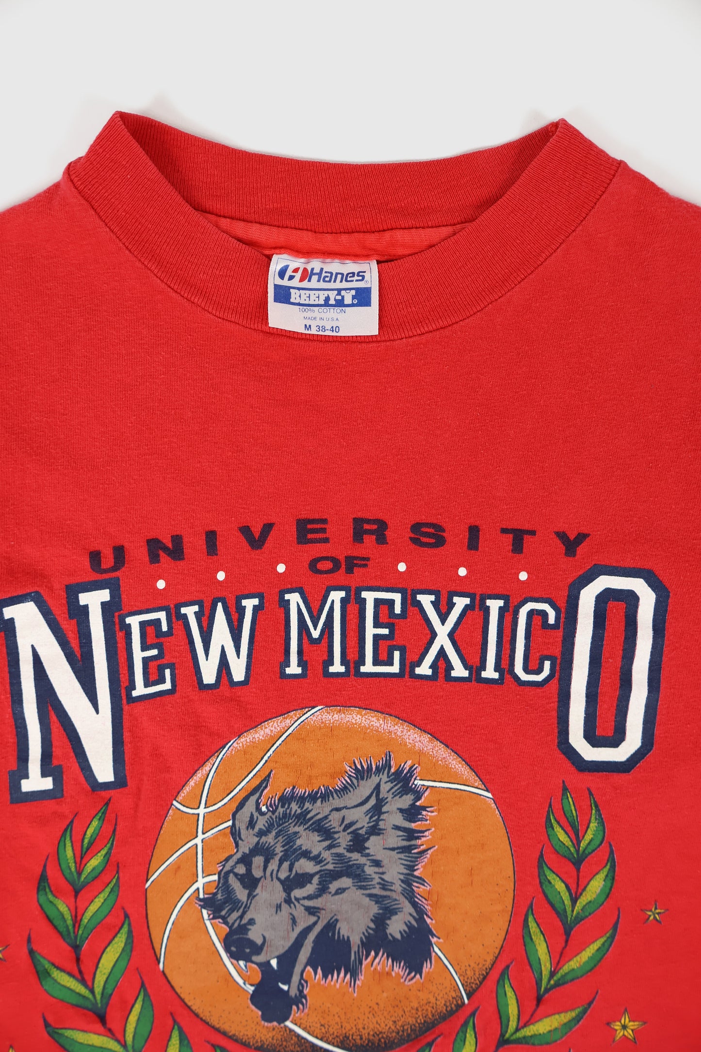 Vintage University of New Mexico Basketball Tee Image 2