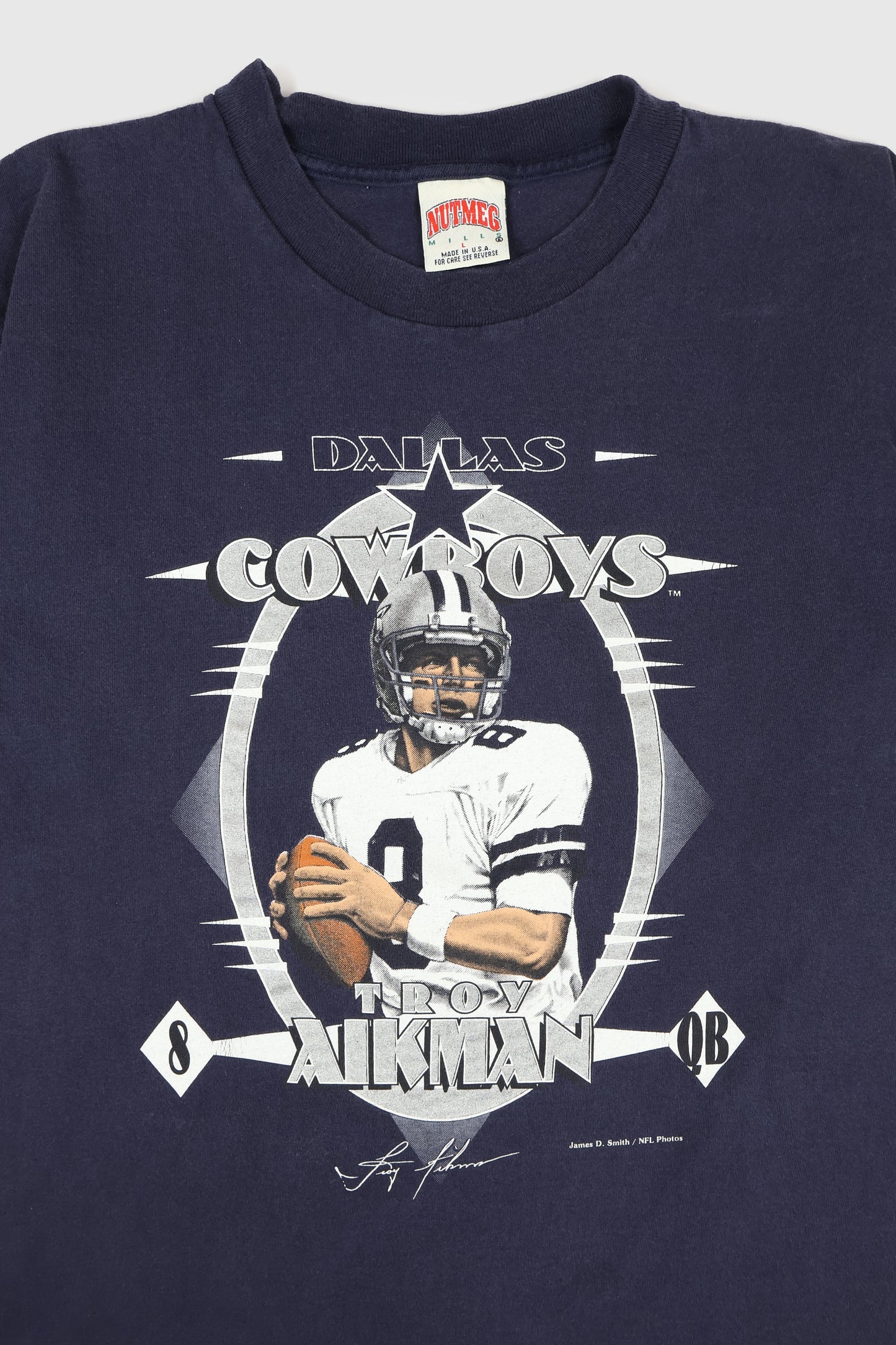 Vintage Troy Aikman Dallas Cowboys Tee Image 2