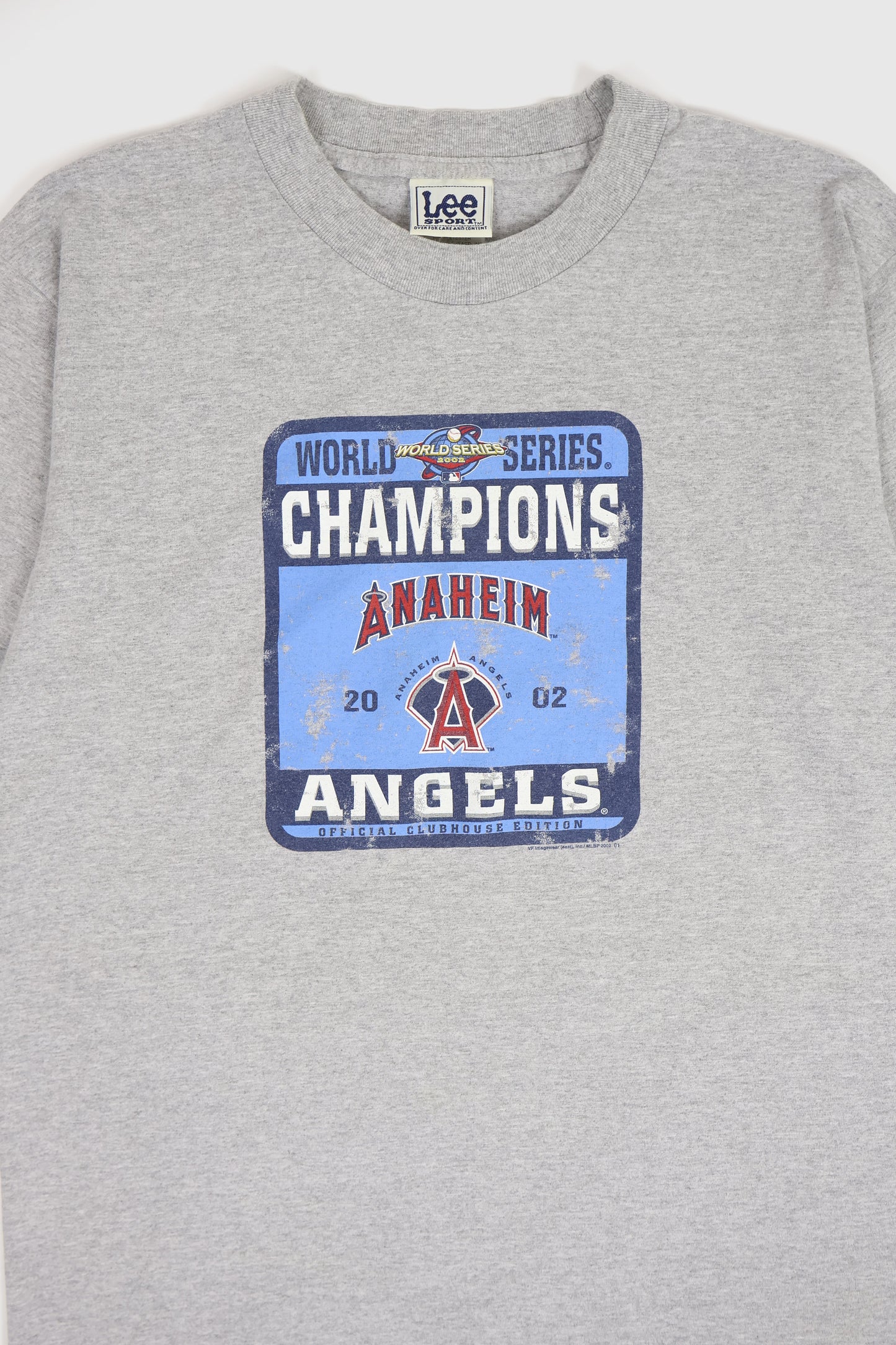 Vintage Anaheim Angeles 2002 World Series Champions Tee Image 1