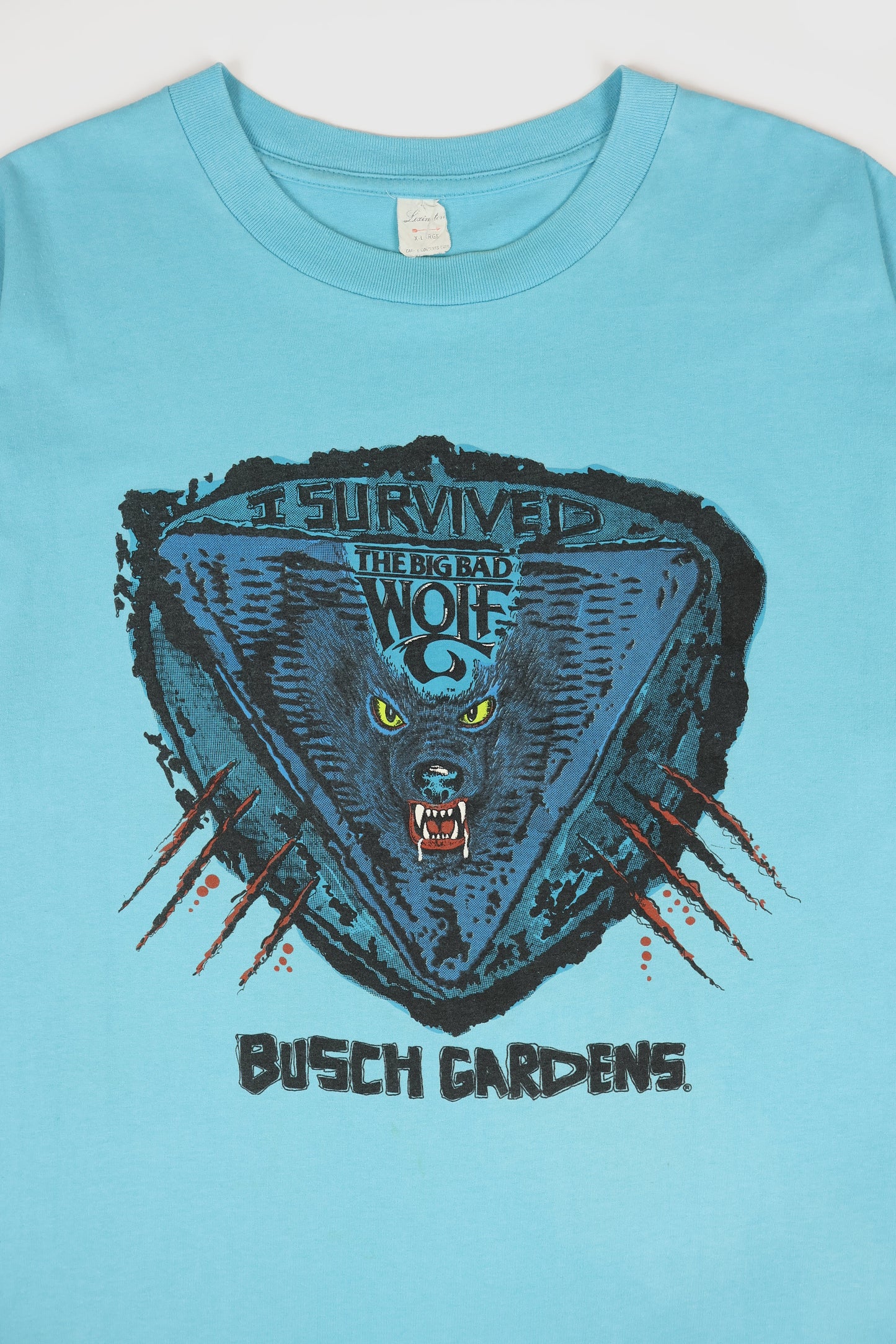 Vintage Busch Gardens Big Bad Wolf Tee Image 1