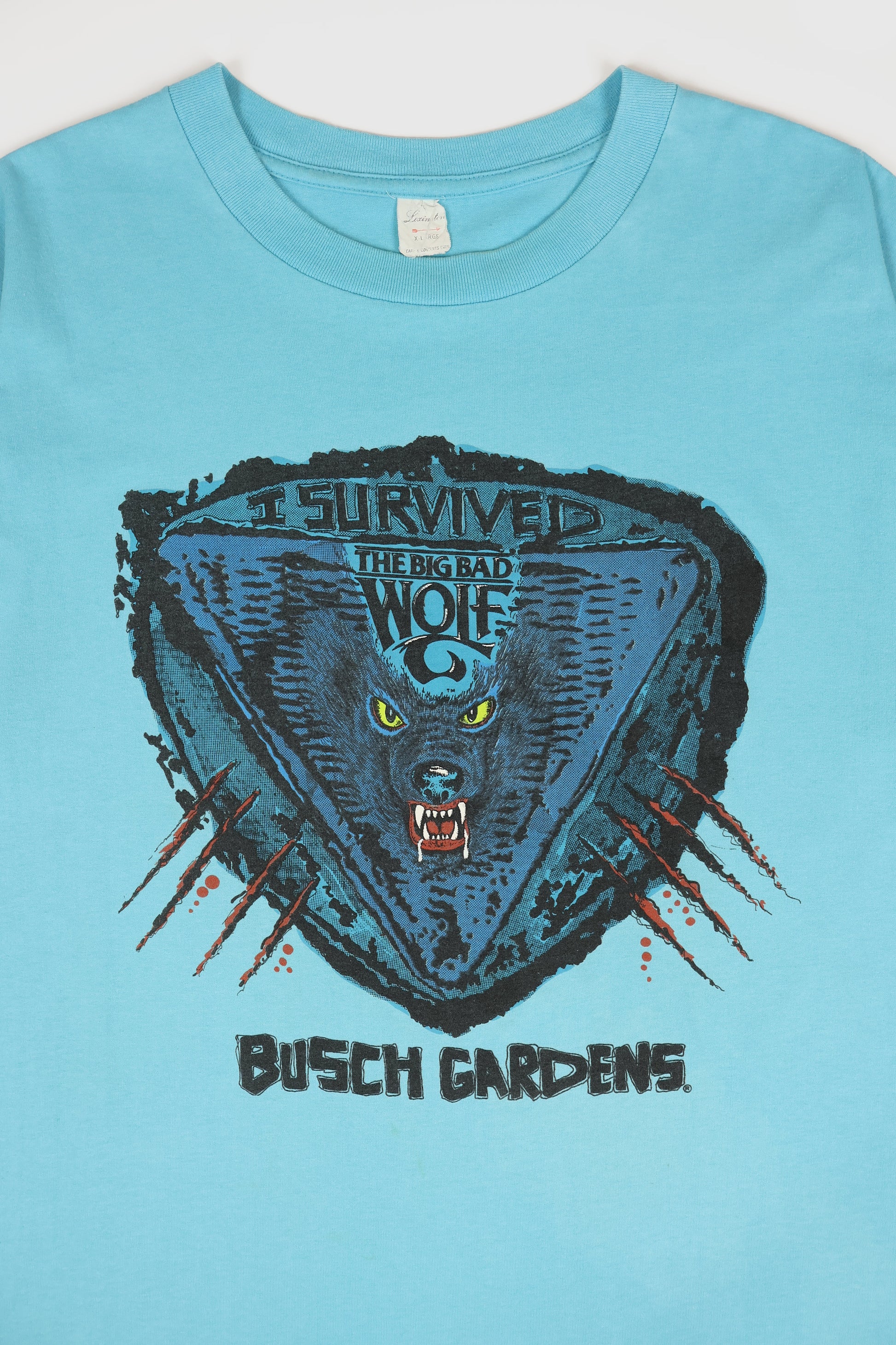 Vintage Busch Gardens Big Bad Wolf Tee Image 1