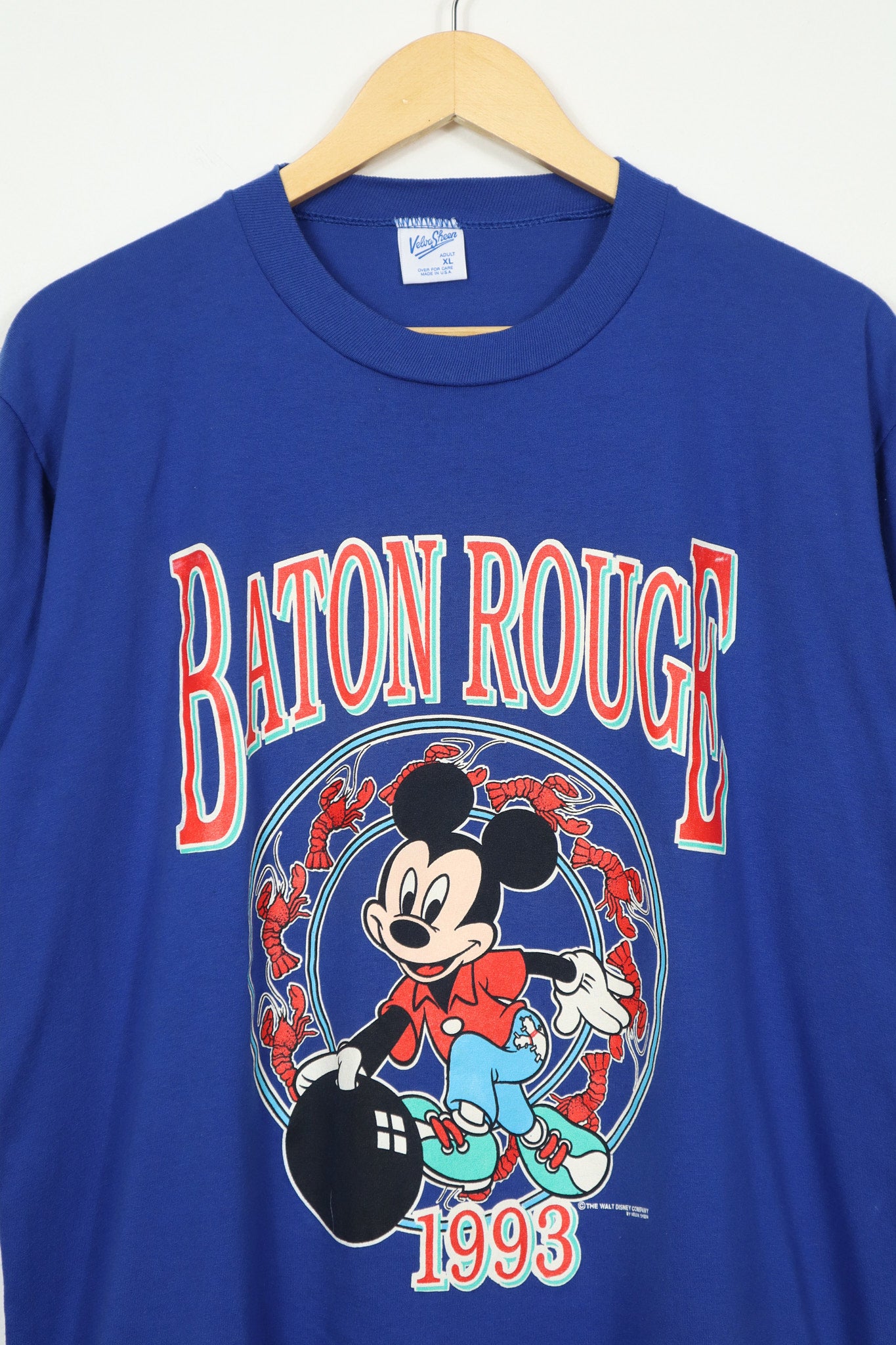 Vintage Mickey Bowling Baton Rouge 1993 Tee