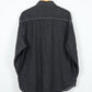 Vintage Black Denim Button-Down Shirt