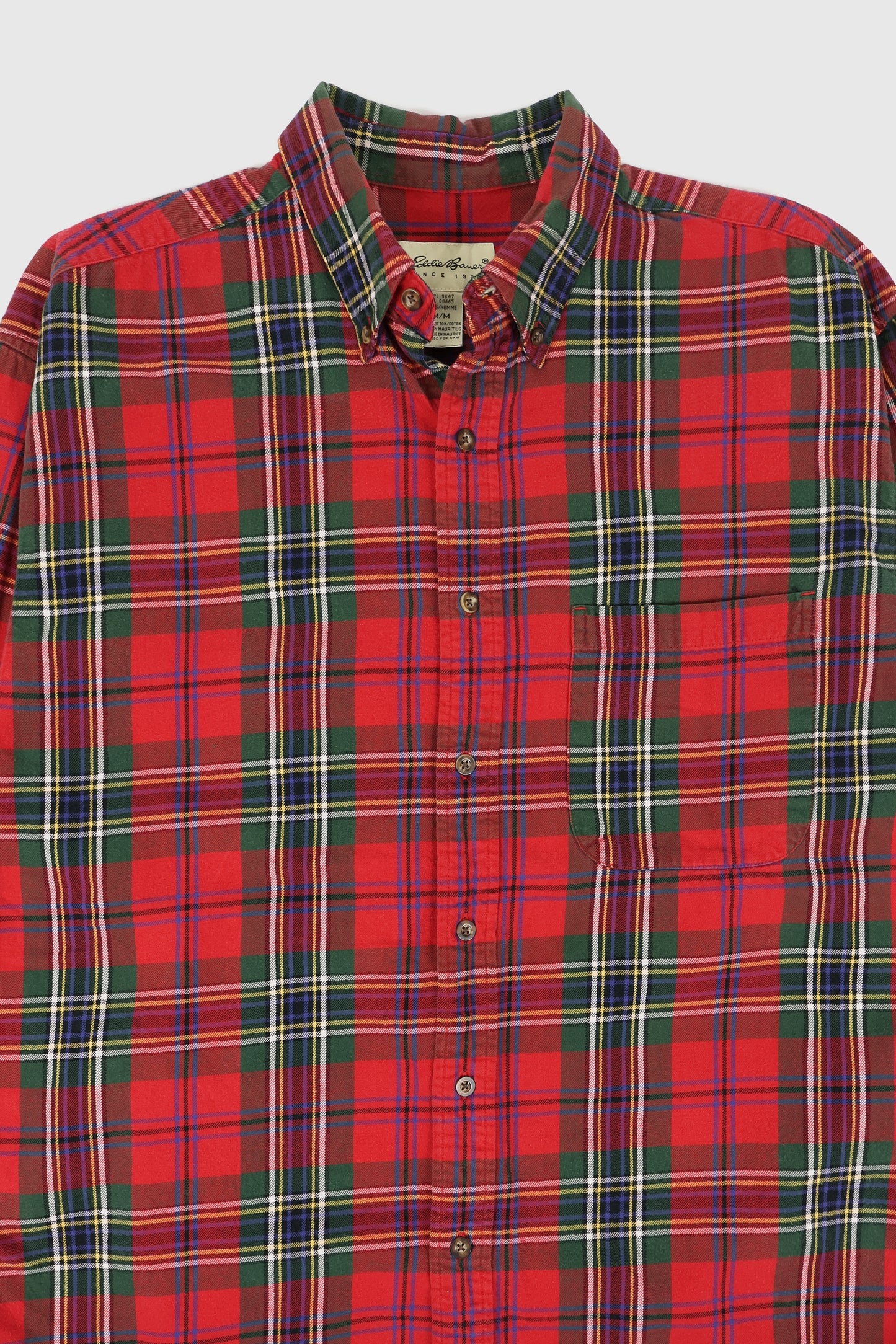 Vintage Eddie Bauer Red Plaid Button-Down Shirt Image 1